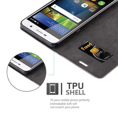 Huawei Y5 2017 / Y6 2017 lommebokdeksel case (brun)