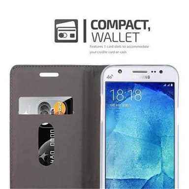 Samsung Galaxy J5 2015 lommebokdeksel etui (grå)