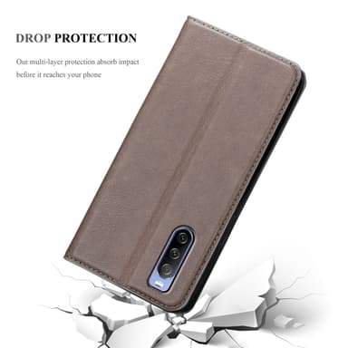 Sony Xperia 10 III lommebokdeksel case (brun)