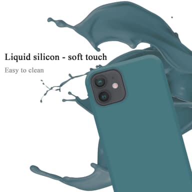 iPhone 12 MINI silikondeksel case (grønn)