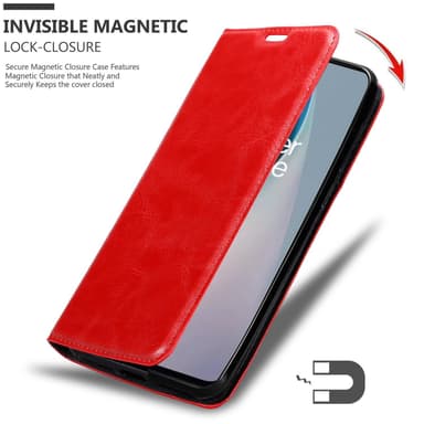 OnePlus Nord N10 5G lommebokdeksel case (rød)