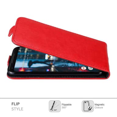 Google PIXEL 2 XL deksel flip cover (rød)