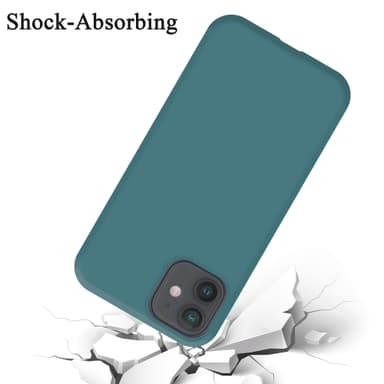 iPhone 12 MINI silikondeksel case (grønn)
