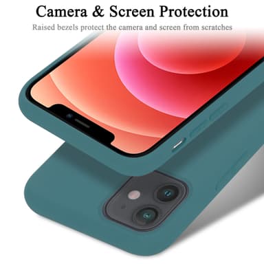 iPhone 12 MINI silikondeksel case (grønn)