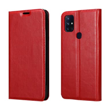 OnePlus Nord N10 5G lommebokdeksel case (rød)
