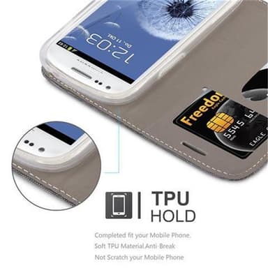 Samsung Galaxy S3 MINI lommebokdeksel etui (grå)