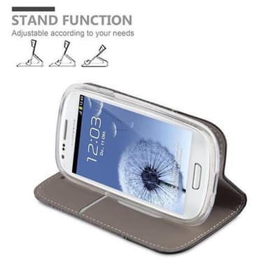 Samsung Galaxy S3 MINI lommebokdeksel etui (grå)