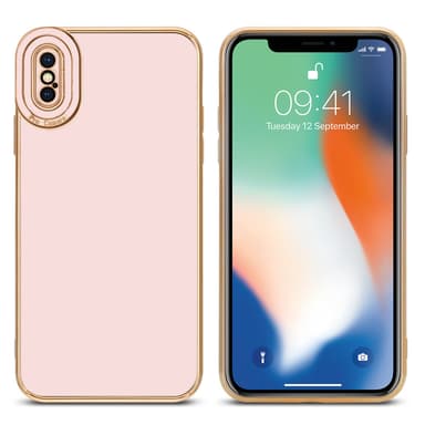iPhone X / XS silikondeksel cover (rosa)