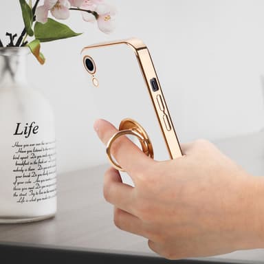 iPhone XR silikondeksel case (hvit)