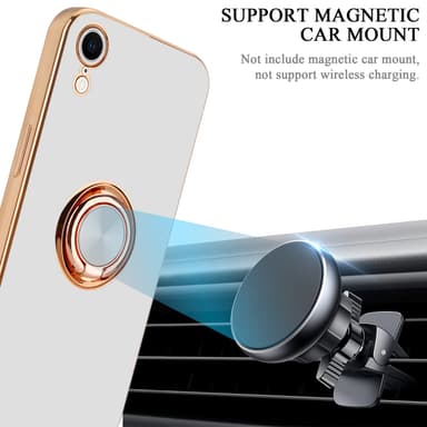 iPhone XR silikondeksel case (hvit)