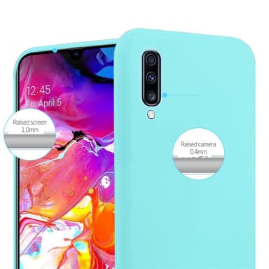Deksel Samsung Galaxy A70 / A70s Silikon cover (blå)