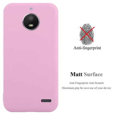 Deksel Motorola MOTO E4 Silikon cover (rosa)