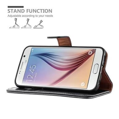 Samsung Galaxy S6 lommebokdeksel etui (svart)