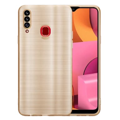 Samsung Galaxy A20s Silikondeksel Beskyttelse (gold)