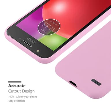 Deksel Motorola MOTO E4 Silikon cover (rosa)