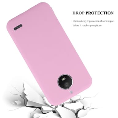 Deksel Motorola MOTO E4 Silikon cover (rosa)
