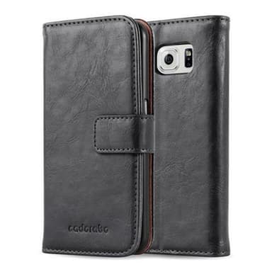 Samsung Galaxy S6 lommebokdeksel etui (svart)