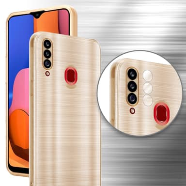 Samsung Galaxy A20s Silikondeksel Beskyttelse (gold)