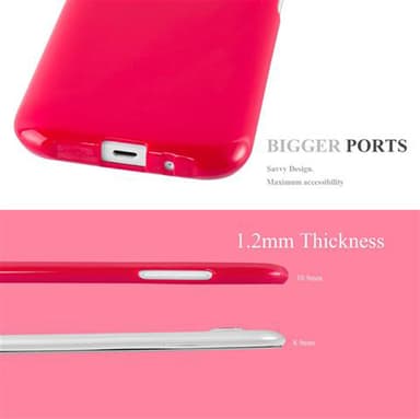 Samsung Galaxy J1 2015 Deksel Case Cover (rød)
