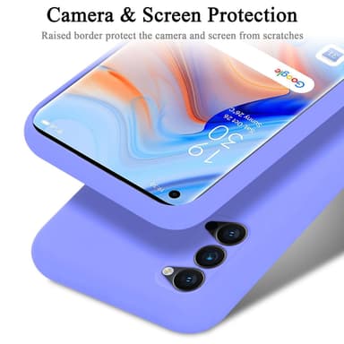 Oppo Reno4 PRO silikondeksel case (Lilla)