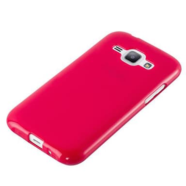 Samsung Galaxy J1 2015 Deksel Case Cover (rød)