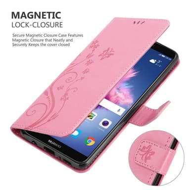 Huawei P SMART 2018 / Enjoy 7S lommebokdeksel Blomster