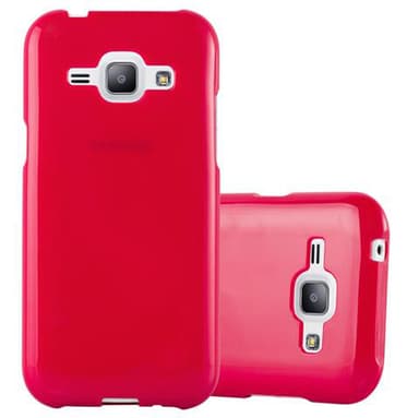 Samsung Galaxy J1 2015 Deksel Case Cover (rød)