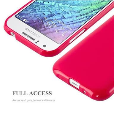 Samsung Galaxy J1 2015 Deksel Case Cover (rød)