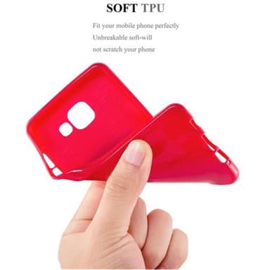 Samsung Galaxy J1 2015 Deksel Case Cover (rød)