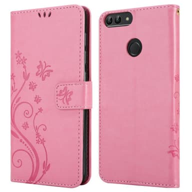 Huawei P SMART 2018 / Enjoy 7S lommebokdeksel Blomster