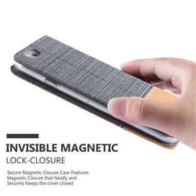 iPhone 6 PLUS / 6S PLUS lommebokdeksel etui (grå)