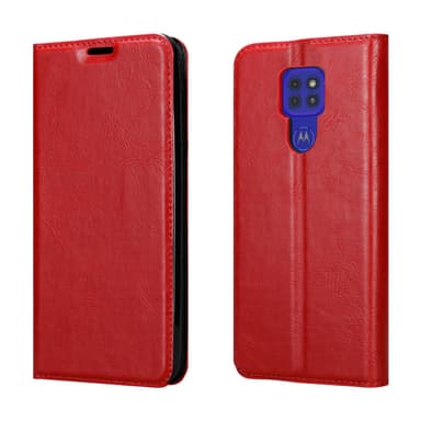 Motorola MOTO G9 PLAY lommebokdeksel case (rød)