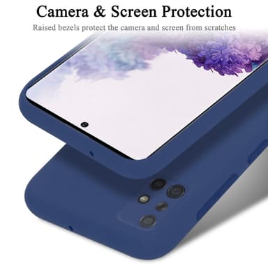 Samsung Galaxy A71 4G silikondeksel case (blå)