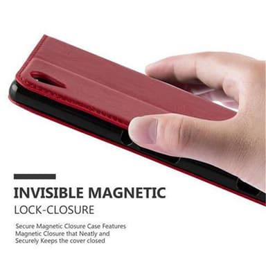 Sony Xperia M4 AQUA lommebokdeksel case (rød)