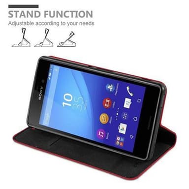 Sony Xperia M4 AQUA lommebokdeksel case (rød)