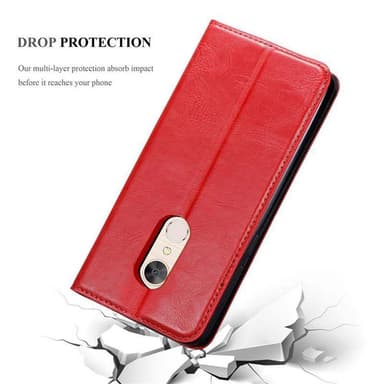 Alcatel 5 lommebokdeksel case (rød)