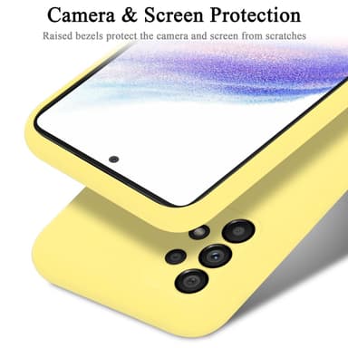 Samsung Galaxy A53 5G silikondeksel case (gul)