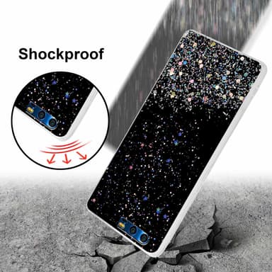 Honor 9 Silikondeksel Glitter (svart)