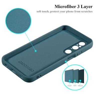 Sony Xperia 1 V silikondeksel case (grønn)