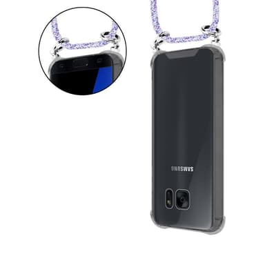 Samsung Galaxy S7 Deksel med Halskjede (lilla)