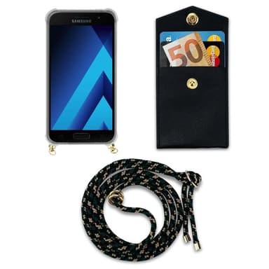 Samsung Galaxy A3 2017 Deksel med Halskjede (brun)