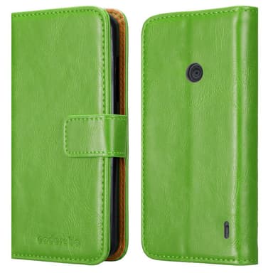 Nokia Lumia 520 / 521 lommebokdeksel etui (grønn)