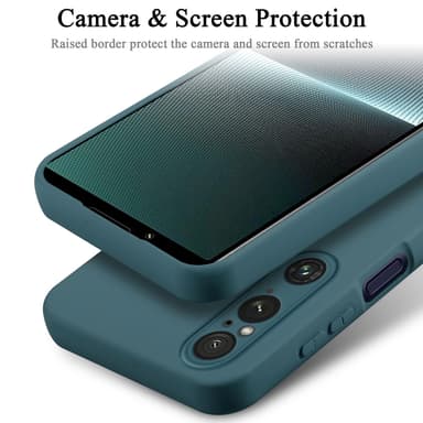 Sony Xperia 1 V silikondeksel case (grønn)
