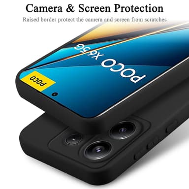 Xiaomi Poco X6 silikondeksel case (Svart)