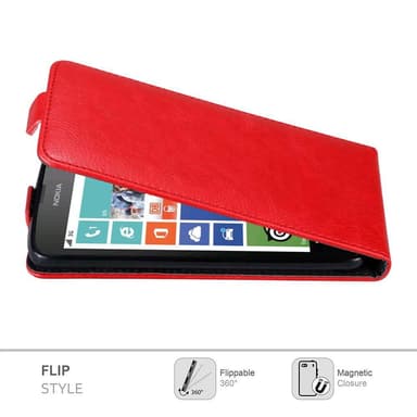 Nokia Lumia 630 / 635 deksel flip cover (rød)