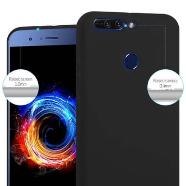 Deksel Honor 8 PRO Silikon cover (svart)