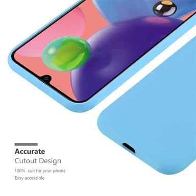 Deksel Samsung Galaxy A70 / A70s Silikon cover (blå)