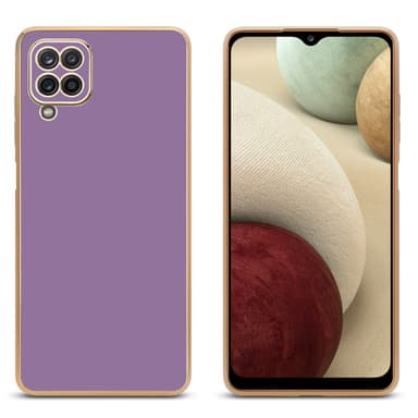 Samsung Galaxy A12 / M12 silikondeksel case (lilla)