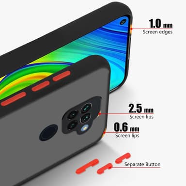 Xiaomi RedMi NOTE 9 Deksel Case Cover (Svart)