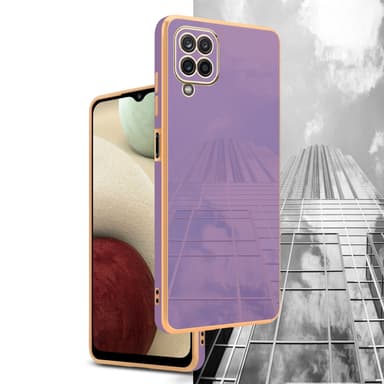 Samsung Galaxy A12 / M12 silikondeksel case (lilla)